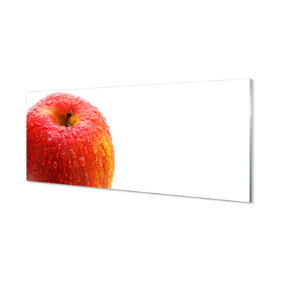 Obraz akrylowy Kropelki wody na jabłku