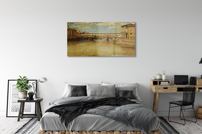 Obraz akrylowy Włochy Mosty rzeka budynki