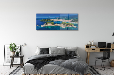 Obraz akrylowy Grecja Panorama miasto morze