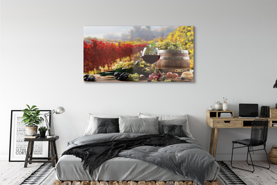 Obraz akrylowy Jesień wino kieliszek
