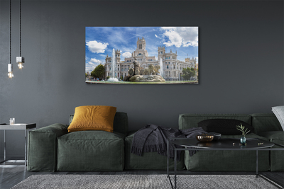 Obraz akrylowy Hiszpania Fontanna pałac Madryt