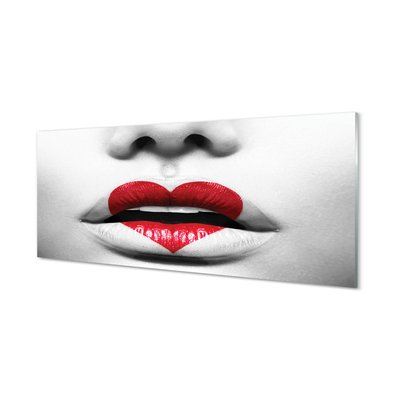 Obraz akrylowy Usta serce kobieta