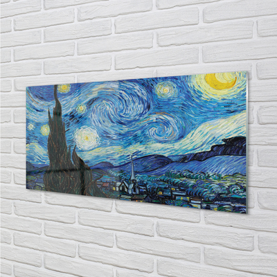 Obraz akrylowy Sztuka gwieździsta noc