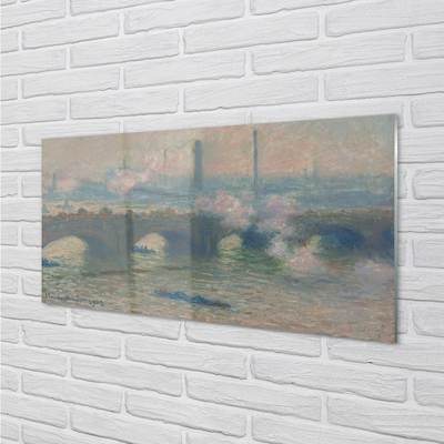 Obraz akrylowy Most w Waterloo pochmurny dzień - Claude Monet