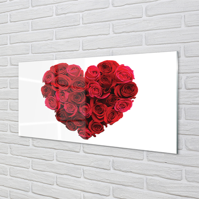 Obraz akrylowy Serce z róż