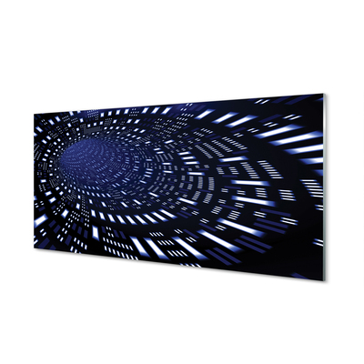 Obraz akrylowy Niebieski tunel 3d