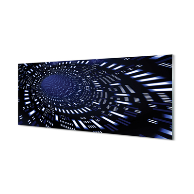 Obraz akrylowy Niebieski tunel 3d