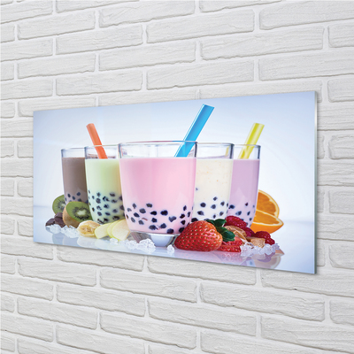Obraz akrylowy Koktajle mleczne z owocami
