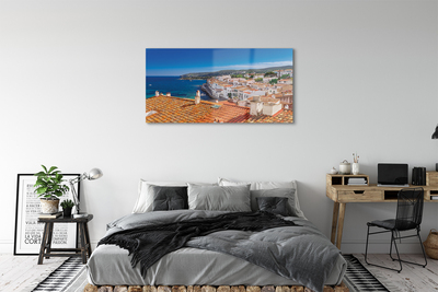 Obraz akrylowy Hiszpania Miasto morze góry