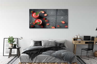 Obraz akrylowy Koktajl truskawkowy