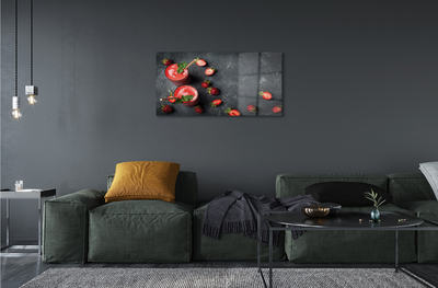 Obraz akrylowy Koktajl truskawkowy