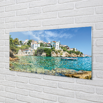 Obraz akrylowy Grecja Morze miasto natura