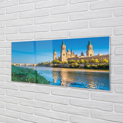 Obraz akrylowy Hiszpania Katedra rzeka