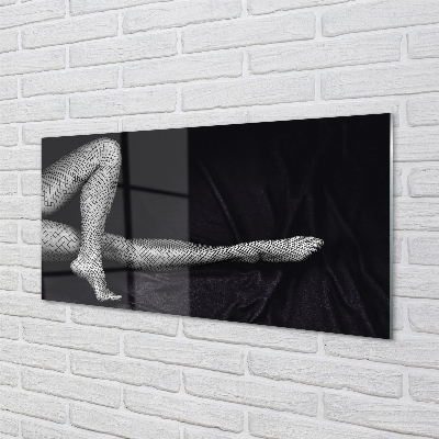 Obraz akrylowy Nogi kabaretki czarno białe