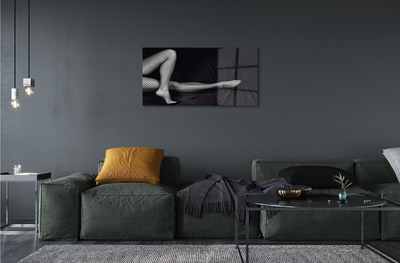 Obraz akrylowy Nogi kabaretki czarno białe