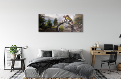 Obraz akrylowy Rower góry chmury