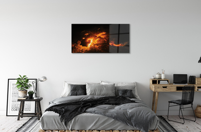 Obraz akrylowy Ogień smok
