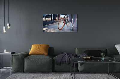 Obraz akrylowy Rower nogi miasto