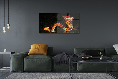Obraz akrylowy Japoński smok świecący