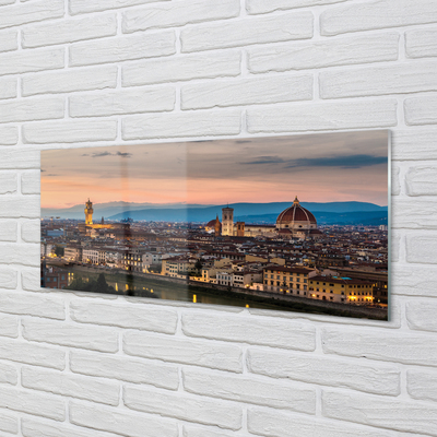 Obraz akrylowy Włochy Panorama góry katedra
