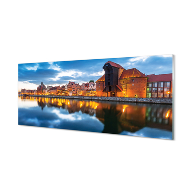 Obraz akrylowy Gdańsk Rzeka budynki