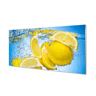 Obraz akrylowy Cytryny w wodzie