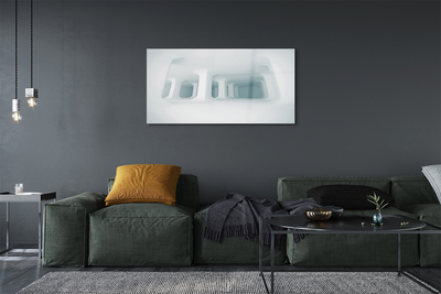 Obraz akrylowy Białe podpory 3d