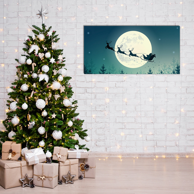 Obraz Akrylowy Świety Mikołaj Sanie Święta