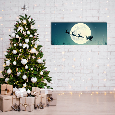 Obraz Akrylowy Świety Mikołaj Sanie Święta