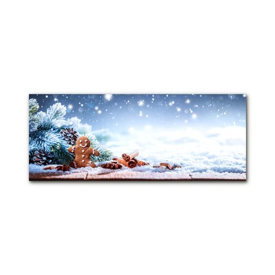 Obraz Akrylowy Święta Piernik Śnieg Choinka