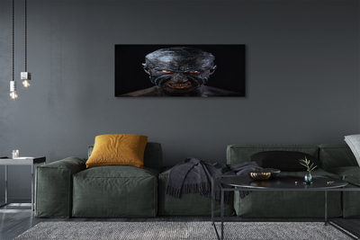 Duży obraz na płótnie Straszna Postać o Czerwonych Oczach