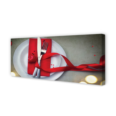 Duży obraz na płótnie Romantyczna Kolacja przy Świecach