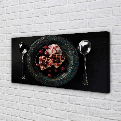 Obraz na płótnie Deser w Kształcie Serca