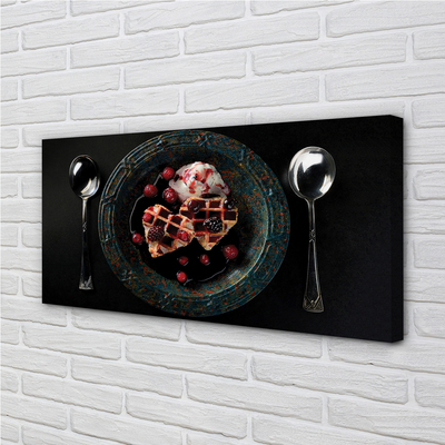 Obraz na płótnie Deser w Kształcie Serca