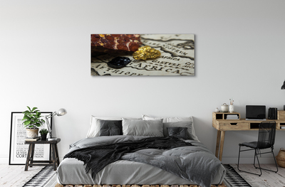 Obraz na płótnie Złota Mapa