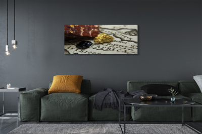 Obraz na płótnie Złota Mapa