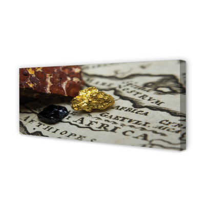 Obraz na płótnie Złota Mapa