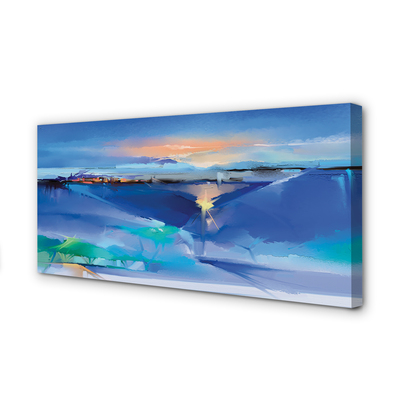 Obraz na płótnie Chmury nad Drzewami