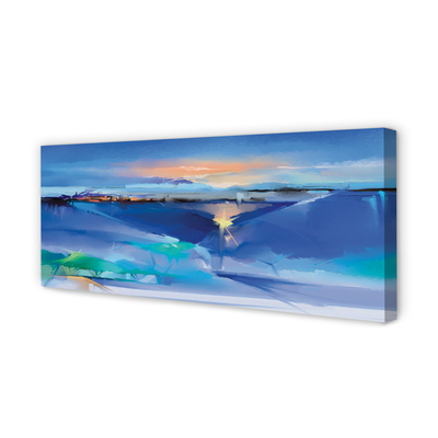 Obraz na płótnie Chmury nad Drzewami