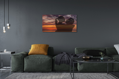 Duży obraz na płótnie Ludzie nad Brzegiem Morza