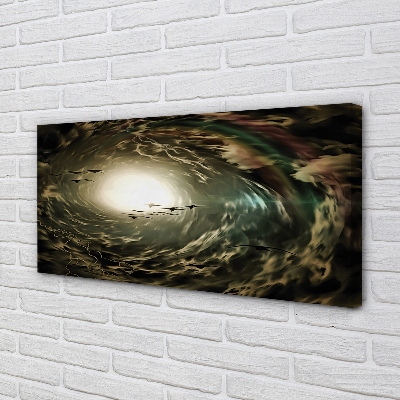 Obraz na płótnie Ptaki na Tle Chmur