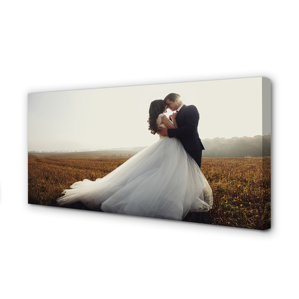 Fotoobraz na płótnie Para Młoda pod Niebem