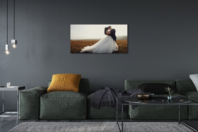 Fotoobraz na płótnie Para Młoda pod Niebem