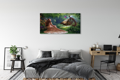 Obraz na płótnie Bażant kobieta las