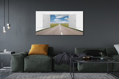 Obraz na płótnie Surrealistyczna Droga do Drzwi