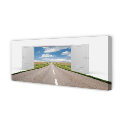 Obraz na płótnie Surrealistyczna Droga do Drzwi