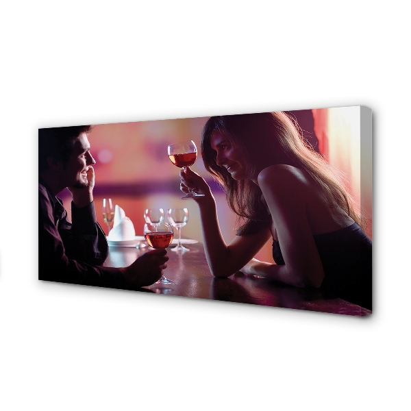 Duży obraz na płótnie Wspólny Toast nad Wodą