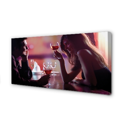 Duży obraz na płótnie Wspólny Toast nad Wodą