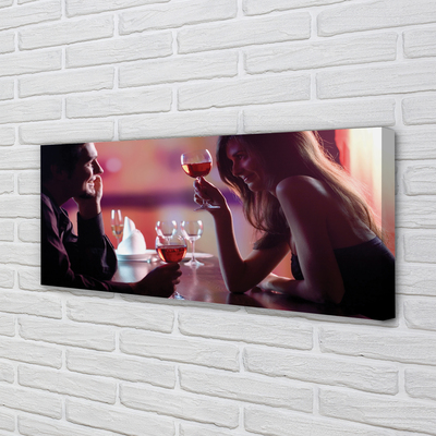 Duży obraz na płótnie Wspólny Toast nad Wodą