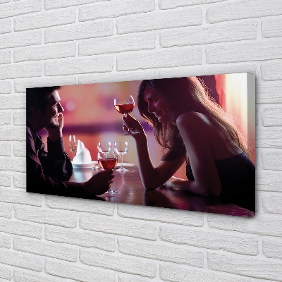 Duży obraz na płótnie Wspólny Toast nad Wodą